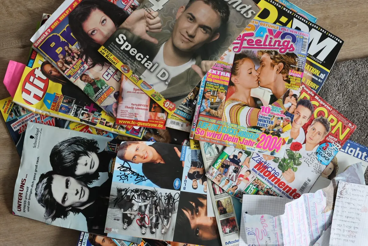 Teen magazines from the 2000s featuring Special D.